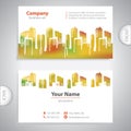 Business card - Abstract architectural building Royalty Free Stock Photo