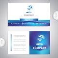 Business card - Alcohol drinks and cocktails - Beach bar Royalty Free Stock Photo