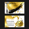 Business card of beauty salon