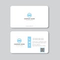 Business card Blue template Vector design