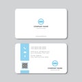 Business card Blue template Vector
