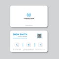 Business card Blue template Vector design