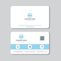Business card Blue template Vector design