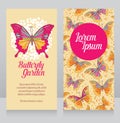 Business card for butterflies garden