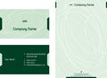 Business card letterhead corporate stationary Royalty Free Stock Photo