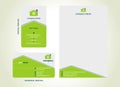 BUSINESS CARD LETTERHEAD CORPORATE STATIONARY Royalty Free Stock Photo