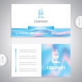 Business card - Chemistry clinic laboratories, microbiology pharmaceutical research.