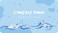 Business card with company name and your text