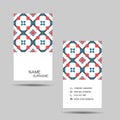 Business card design for contact colorful. Editable vector design.