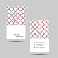 Business card design for contact colorful. Editable vector design.