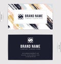 Business card design. Modern vector template Royalty Free Stock Photo