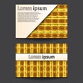Business Card Design Neon gold