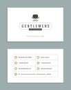 Business Card Design and Retro Logo Template. Vector Design Element Vintage Style for Logotype Royalty Free Stock Photo