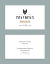 Business Card Design and Retro Style Logo Template. Royalty Free Stock Photo