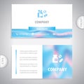 Business card - Different medical pills and bottles, healthcare and pharmacy, set of drugs.