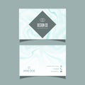 Business card with elegant marble texture