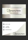 Business card front and back vector - business card template