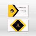 Business card geometric basic shape template