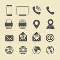 Set of business icons Royalty Free Stock Photo