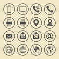 Set of business icons Royalty Free Stock Photo