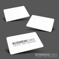 Business Card Layout & Shadows Royalty Free Stock Photo