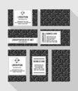 Business card layouts for vape shop and e-cigarette store Royalty Free Stock Photo