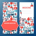 Business card and letterhead with medical symbol