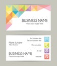 Business card. Modern design. Set VII. Royalty Free Stock Photo