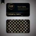 Business card modern gold card