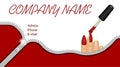 Business card for nail salon