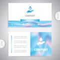 Business card - Personal hygiene and disease prevention. Antibacterial cleaning agents.