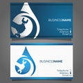 Business card for repair of plumbing and sanitary ware