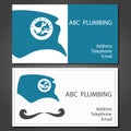 Business card for repair plumbing