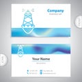 Business card - Sea buoys - marine buoy - maritime symbols