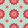 The seamless pattern design was inspired by colourful flowers. Royalty Free Stock Photo