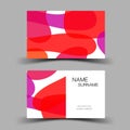 Pink business card design