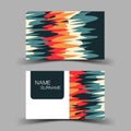 Ã Â¸ÂºBusiness card design for contact colorful. Editable vector design.