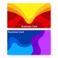 Business card set templates background for print Royalty Free Stock Photo