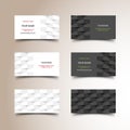 Business card set Royalty Free Stock Photo