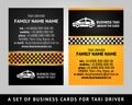 Business card - TAXI design