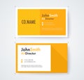 Business card template for commercial design on white background
