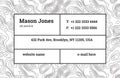 Business Card Template. Contour map. Bar fathion.