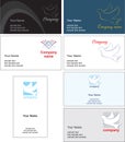 Business card template design - vector file Royalty Free Stock Photo