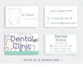 Business card template design for your dental clinic