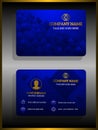 Business card template, elegant design and modern style Royalty Free Stock Photo