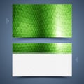 Green business card template. Abstract background Royalty Free Stock Photo