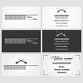 Business card template for a hairdresser.
