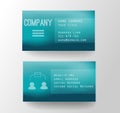 Business card template