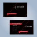 Business card template. Red and Black Royalty Free Stock Photo