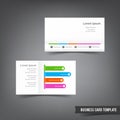 Business Card template set 032 clear style dot element vector